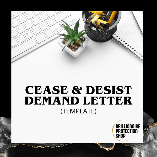 Cease & Desist Demand Letter Template